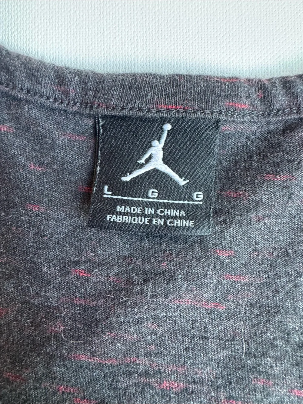 Jordan Men’s Charcoal Tank with Red Jumpman Accent